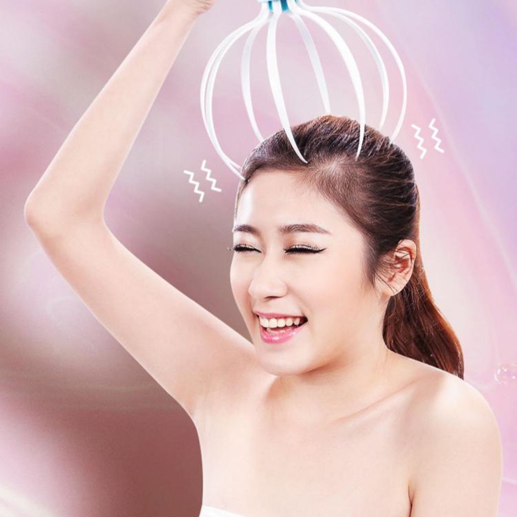 Electric Scalp Massager with 8 Claws – Relaxing Head & Body Vibration Massage Tool