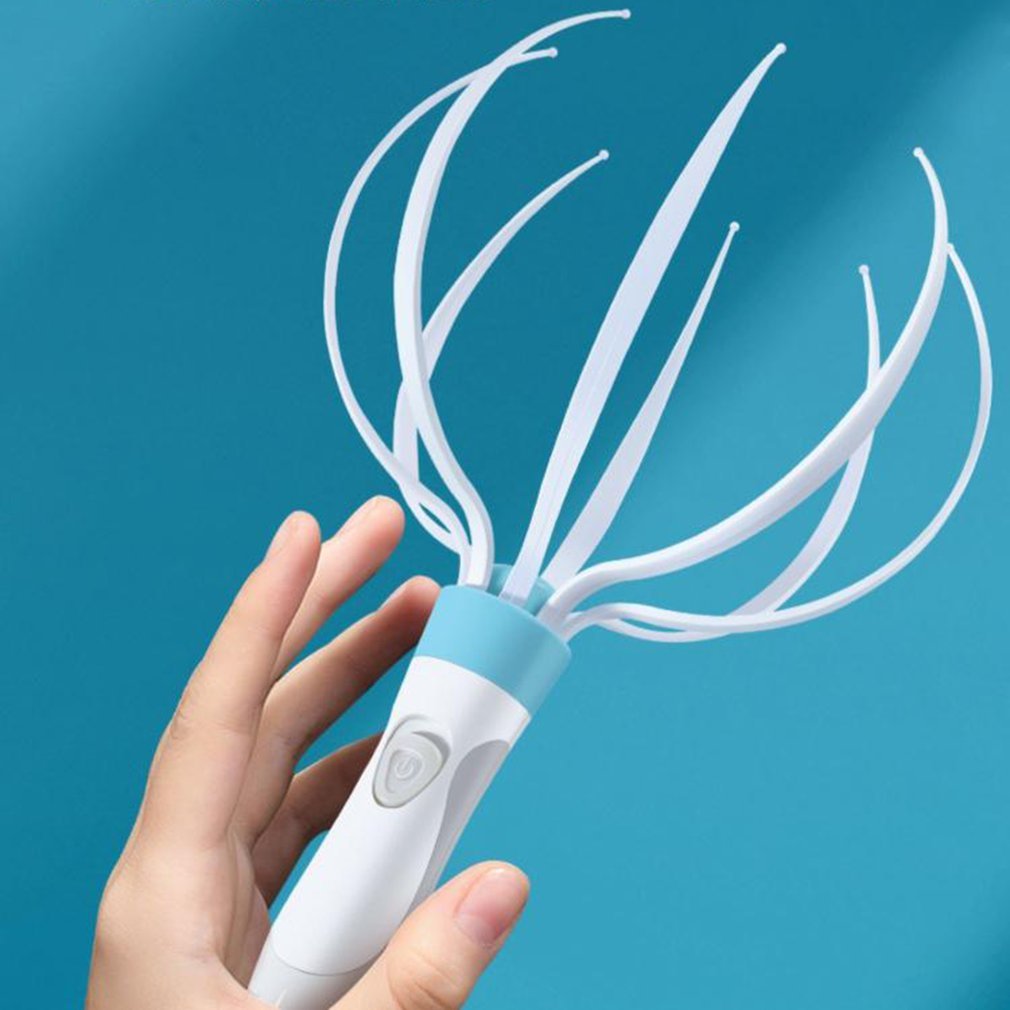 Electric Scalp Massager with 8 Claws – Relaxing Head & Body Vibration Massage Tool