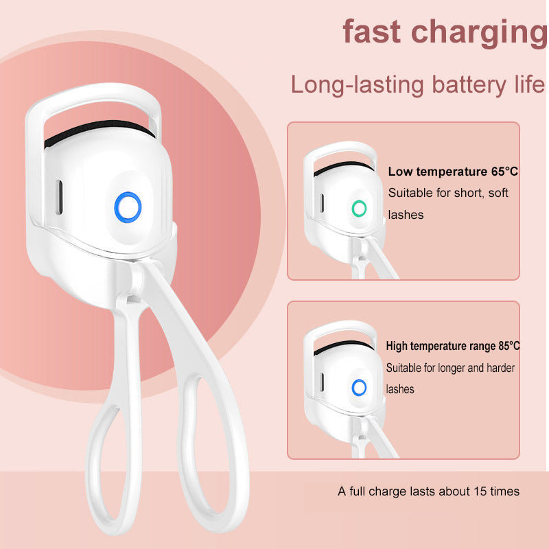 Rechargeable Heated Eyelash Curler — Long-Lasting Lift & Curl