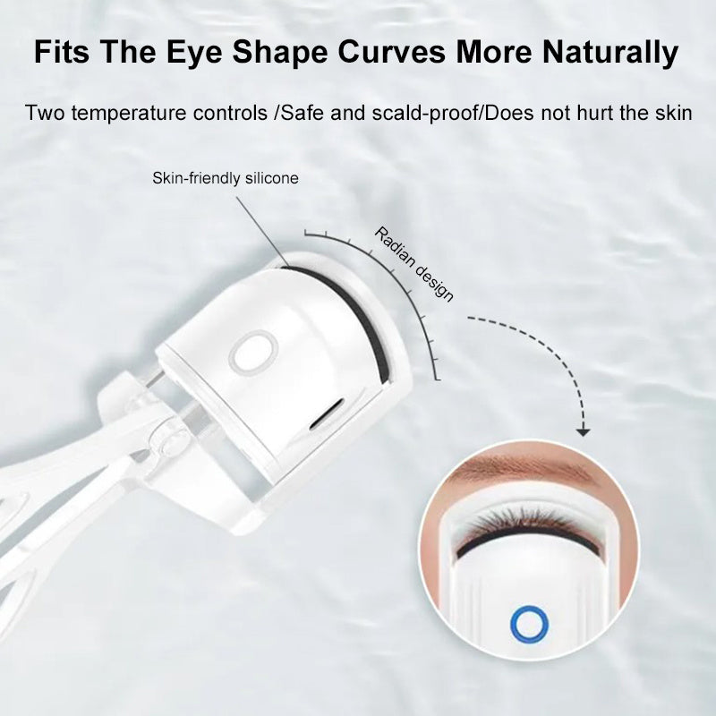 Rechargeable Heated Eyelash Curler — Long-Lasting Lift & Curl