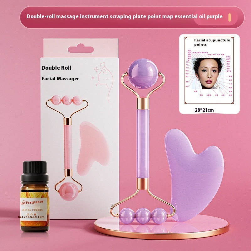 Glow-Boosting Facial Massage with Jade Roller & Gua Sha