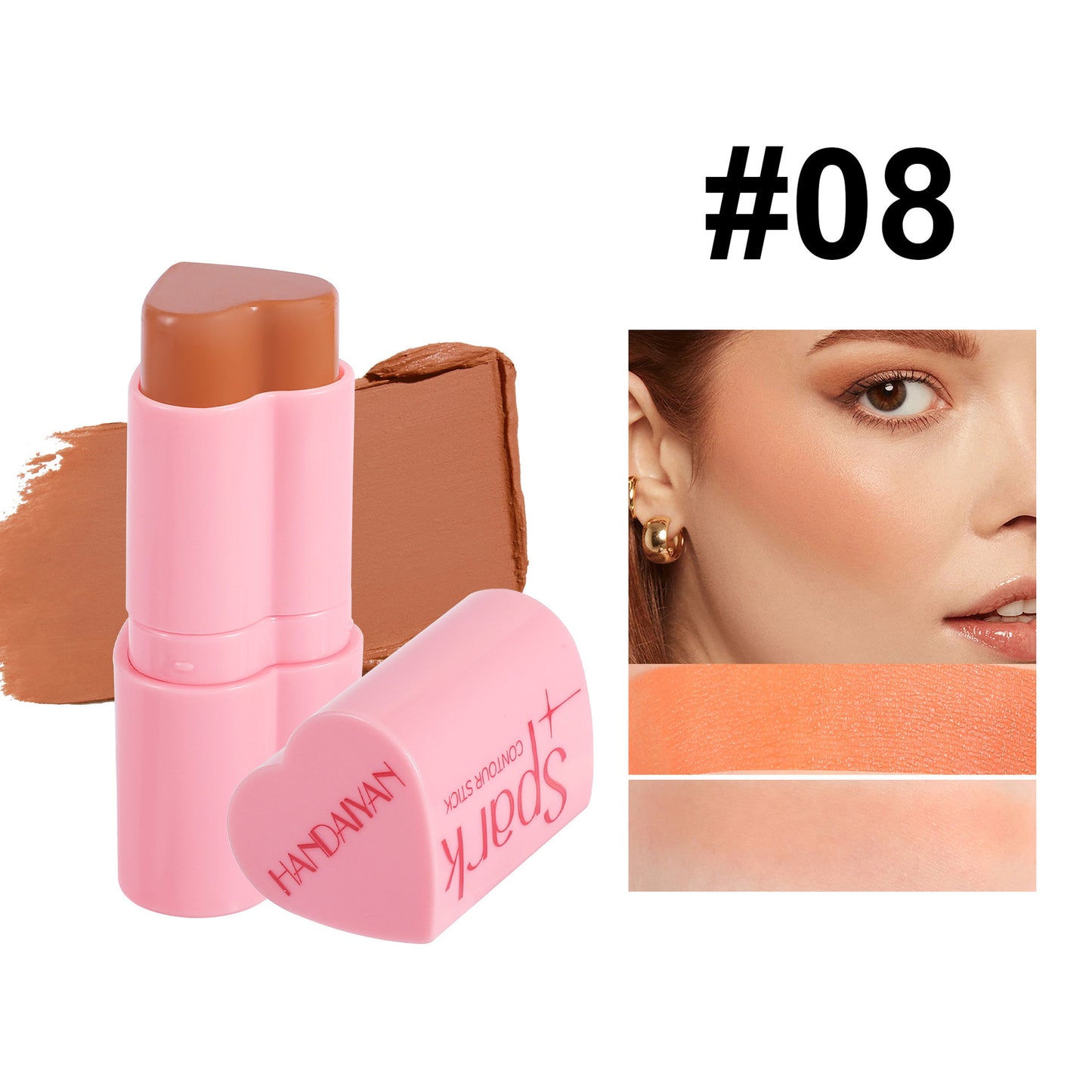 Blush & Glow Highlighter Contour Stick – 3-in-1 Face Brightener