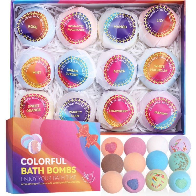 Bath Bomb Salt Essential Oil Loofah Bomb Body Whitening