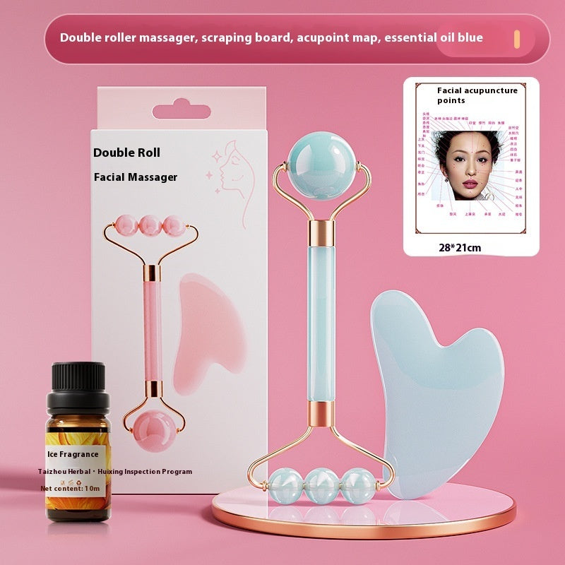 Glow-Boosting Facial Massage with Jade Roller & Gua Sha