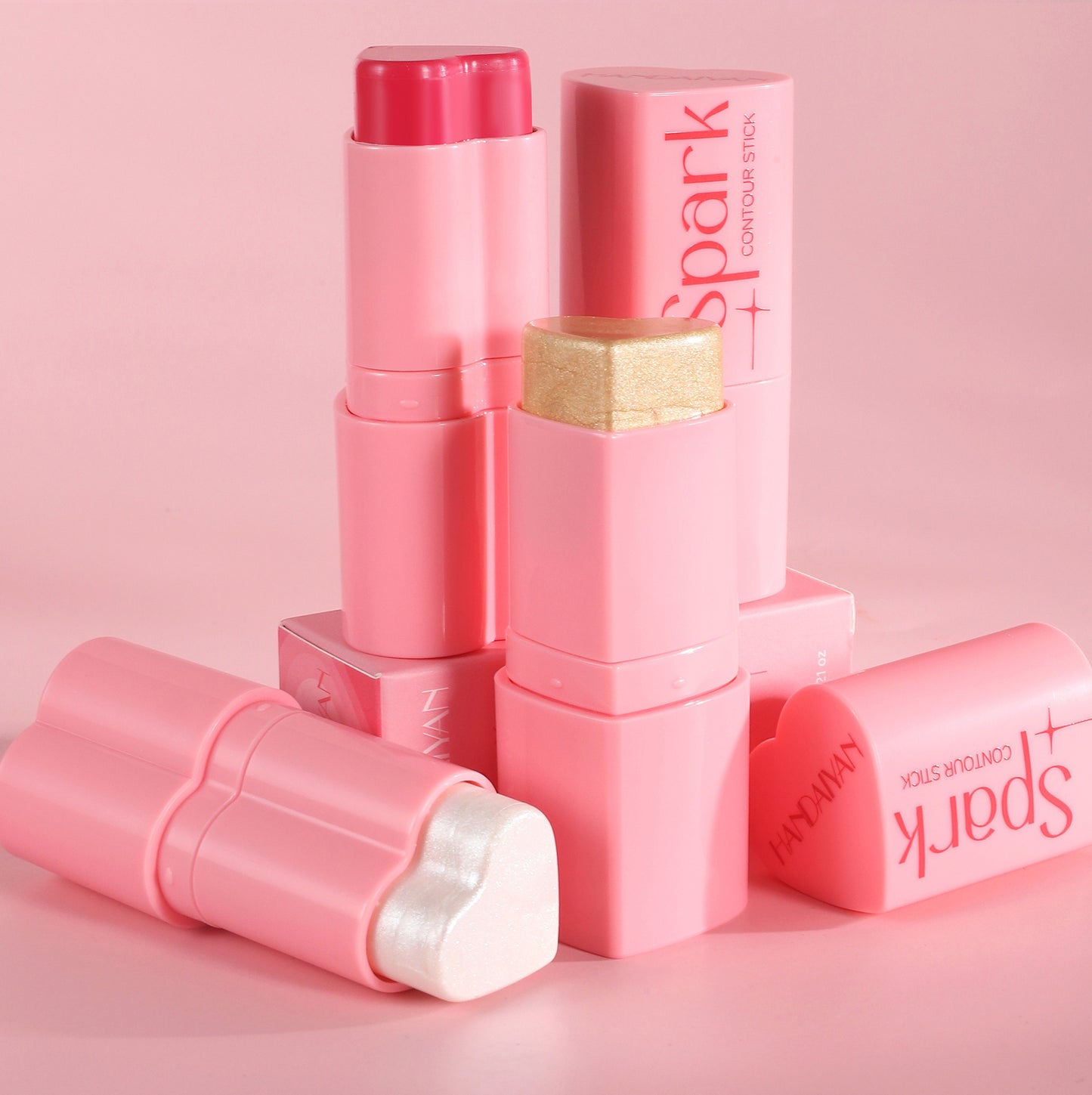 Blush & Glow Highlighter Contour Stick – 3-in-1 Face Brightener