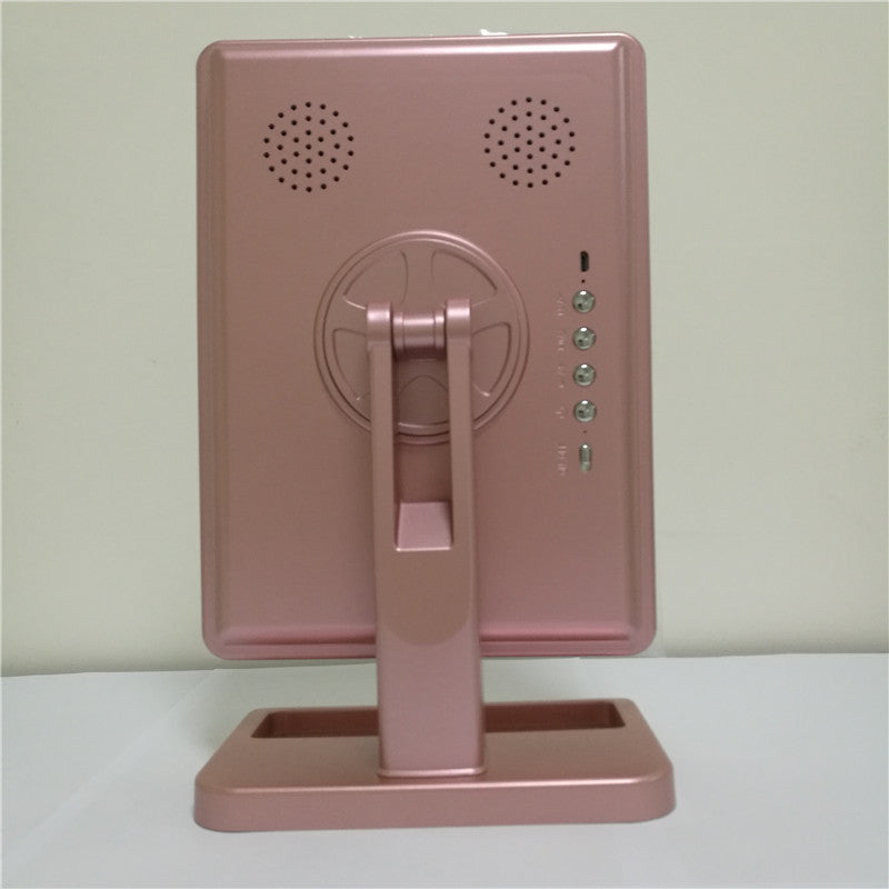 LED Touch Screen Makeup Mirror with Bluetooth Speaker & 10X Magnification