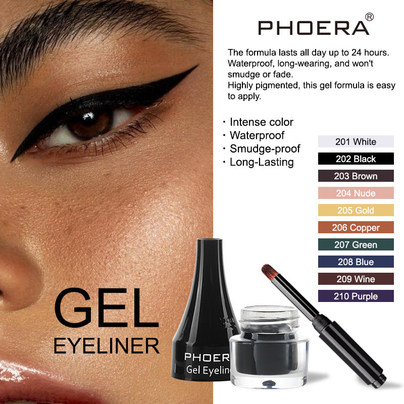 PHOERA Multicolor Eyeliner Collection – 10 Vibrant Shades