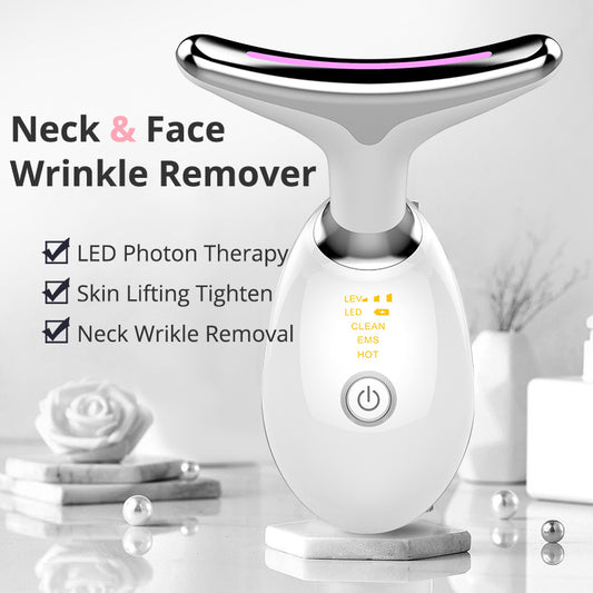 EMS Thermal Neck Lifting & Tightening Massager | Microcurrent Wrinkle Remover