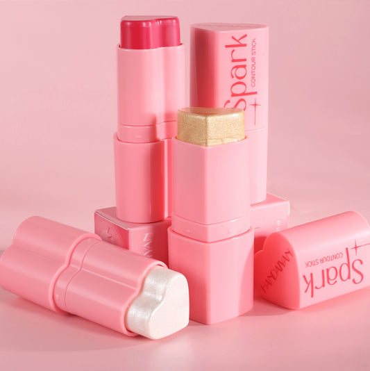 Blush & Glow Highlighter Contour Stick – 3-in-1 Face Brightener